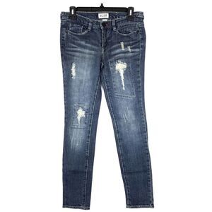 Mudd Stretch Low Rise Distressed Skinny Denim Jeans Size 5